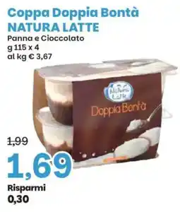 Prix Quality Coppa Doppia Bontà Natura Latte Panna e Cioccolato offerta