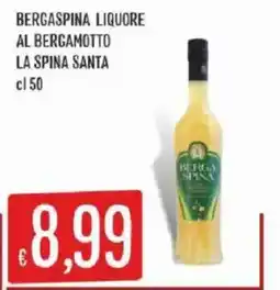 Mercadò Bergaspira liquore al bergamotto la spina santa offerta
