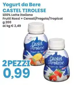 Prix Quality Yogurt da bere castel tirolese offerta