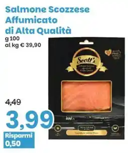 Prix Quality Salmone Scozzese Affumicato di Alta Qualità Scott's offerta