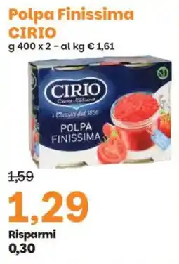 Prix Quality Polpa Finissima Cirio offerta