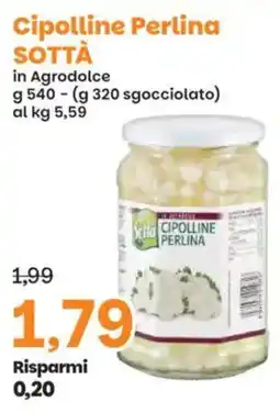 Prix Quality Cipolline Perlina SOTTA offerta