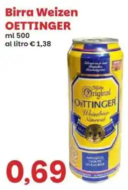 Prix Quality Birra Weizen OETTINGER offerta