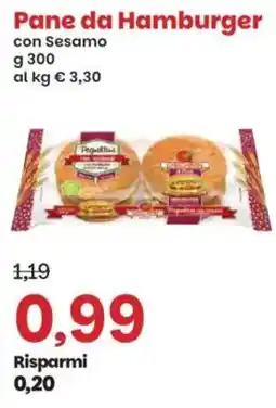 Prix Quality Pane da Hamburger con Sesamo offerta