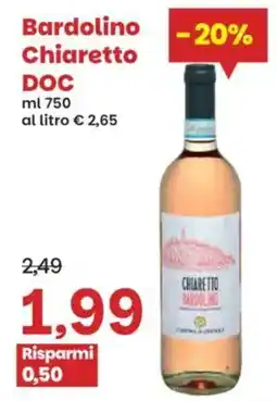Prix Quality Bardolino Chiaretto DOC offerta