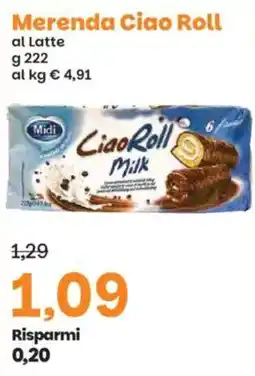 Prix Quality Midi Ciao Roll Milk offerta
