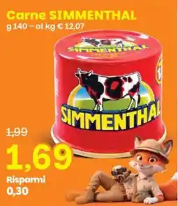Prix Quality Carne SIMMENTHAL offerta