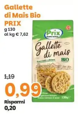 Prix Quality Gallette di Mais Bio Prix offerta