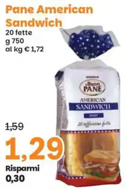 Prix Quality Buon Pane American Sandwich offerta