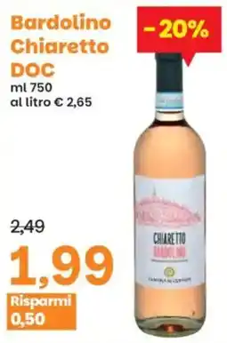 Prix Quality Bardolino Chiaretto DOC offerta