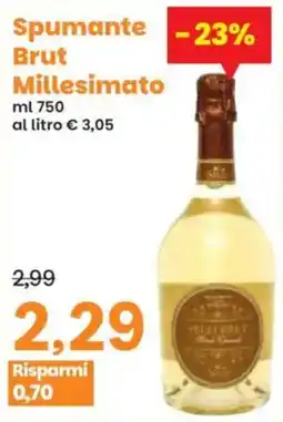 Prix Quality Spumante Brut Millesimato offerta