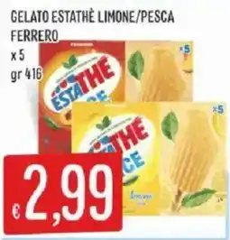 Mercadò Gelato Estathè Limone/Pesca Ferrero offerta