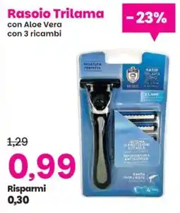 Prix Quality Rasoio Trilama con Aloe Vera offerta