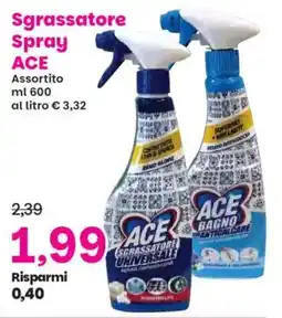 Prix Quality Sgrassatore Spray ACE offerta