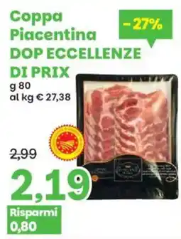 Prix Quality Coppa Piacentina DOP ECCELLENZE DI PRIX offerta