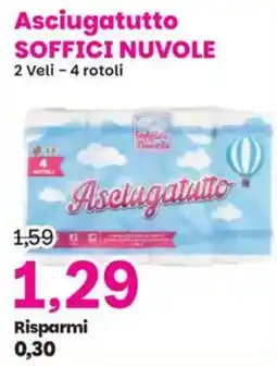 Prix Quality Asciugatutto SOFFICI NUVOLE offerta