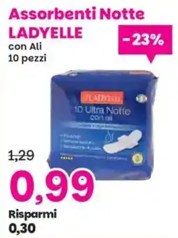 Prix Quality Assorbenti Notte LADYELLE con Ali offerta