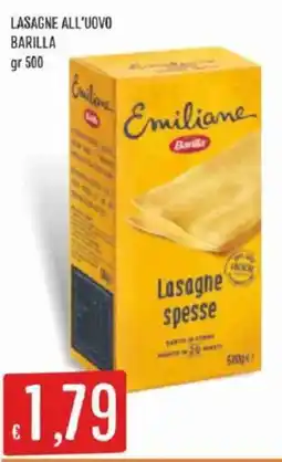 Mercadò Lasagne all'uovo Emiliane Barilla offerta