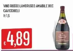 Mercadò Vino rosso lambrusco amabile doc cavicchioli offerta