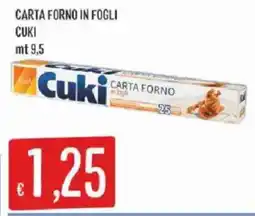 Mercadò CARTA FORNO IN FOGLI CUKI offerta