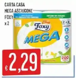 Mercadò Carta Casa Mega Asciugone Foxy offerta