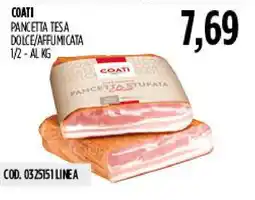 Carico Cash & Carry COATI PANCETTA TIESA DOLCE/AFFUMICATA offerta