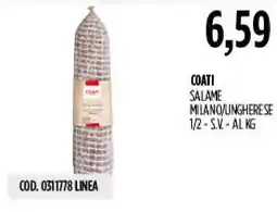 Carico Cash & Carry COATI SALAME MILANO/UNGHERESE offerta