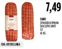 Carico Cash & Carry COATI SPIANATA ROMANA offerta