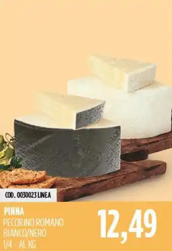 Carico Cash & Carry PINNA PECORINO ROMANO BIANCO/NERO offerta