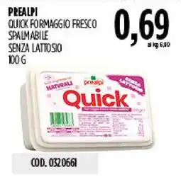 Carico Cash & Carry Quick formaggio fresco spalmabile senza lattosio offerta