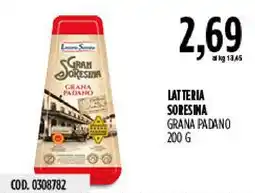 Carico Cash & Carry Latteria Sorelina Grana Padano offerta