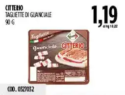 Carico Cash & Carry CITTERIO TAGLIETTE DI GUANCIALE offerta
