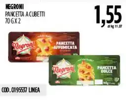 Carico Cash & Carry Negroni Pancetta a cubetti offerta