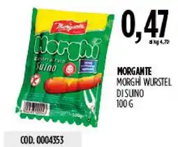 Carico Cash & Carry Morgante Morghi Wurstel di Suino offerta