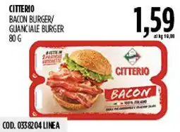Carico Cash & Carry CITTERIO BACON BURGER offerta