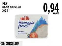 Carico Cash & Carry milk Formaggio fresco offerta