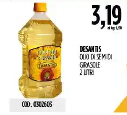 Carico Cash & Carry DESANTIS OLIO DI SEMI DI GIRASOLE offerta