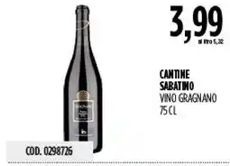Carico Cash & Carry Cantine Sabatino Vino Gragnano offerta