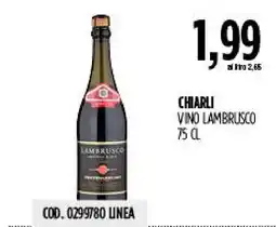 Carico Cash & Carry Chiarli Vino Lambrusco offerta