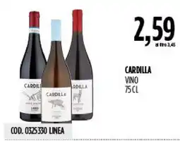 Carico Cash & Carry CARDILLA VINO offerta