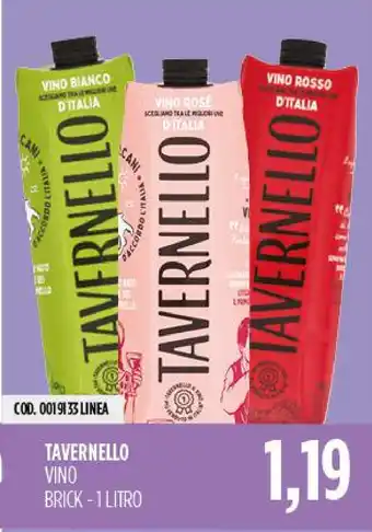 Carico Cash & Carry Tavernello Vino Brick offerta