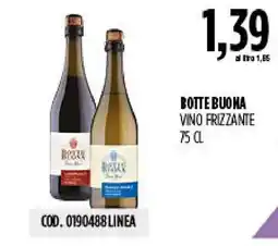Carico Cash & Carry BOTTE BUONA VINO FRIZZANTE offerta