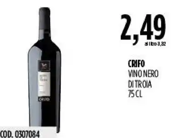 Carico Cash & Carry CRIFO VINO NERO DI TROIA offerta