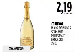 Carico Cash & Carry Contedor Blanc de Blancs Spumante Millesimato Extra Dry offerta