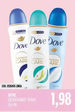 Carico Cash & Carry Dove Deodorante Spray offerta