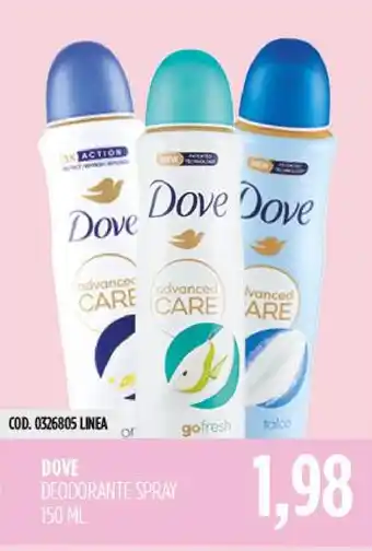 Carico Cash & Carry Dove Deodorante Spray offerta