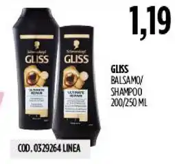 Carico Cash & Carry GLISS BALSAMO/SHAMPOO offerta