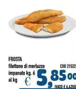 Del Prete Distribuzioni Frosta filettone di merluzzo impanato offerta
