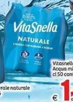 Elite Vitasnella Acqua minerale naturale offerta