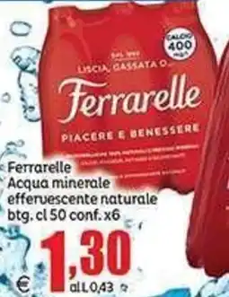 Elite Ferrarelle Acqua minerale effervescente naturale offerta
